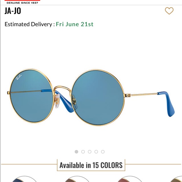 Ray-Ban Accessories - Ray-Ban JA-JO Blue Round Sunglasses